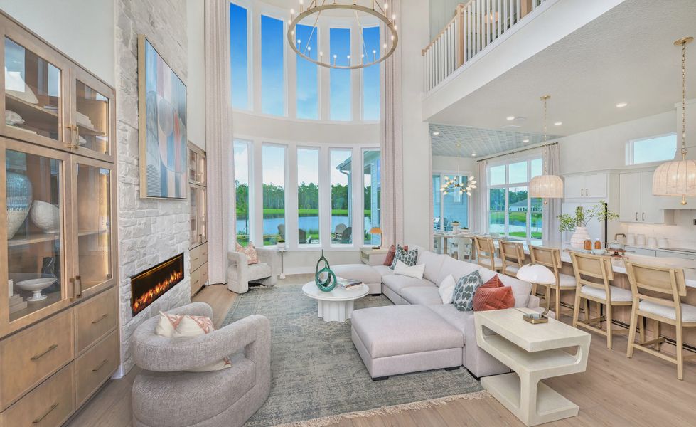 Furnished interior view inside a new home in Weslyn Park at Sunbridge, St. Cloud (Image 9).