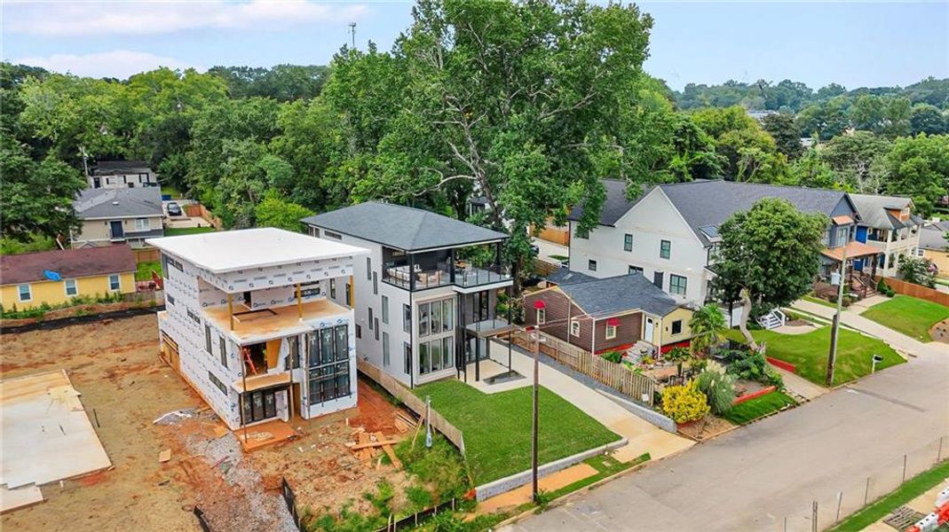 Front exterior of a new home in , Atlanta, GA, highlighting curb appeal (Image 26). Front exterior of a new home in , Atlanta, GA, highlighting curb appeal (Image 26).