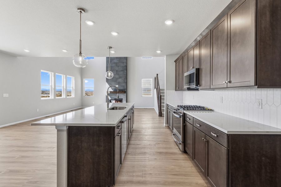 Furnished interior view inside a new home in The Estates Collection at Murphy Creek, Aurora (Image 7).