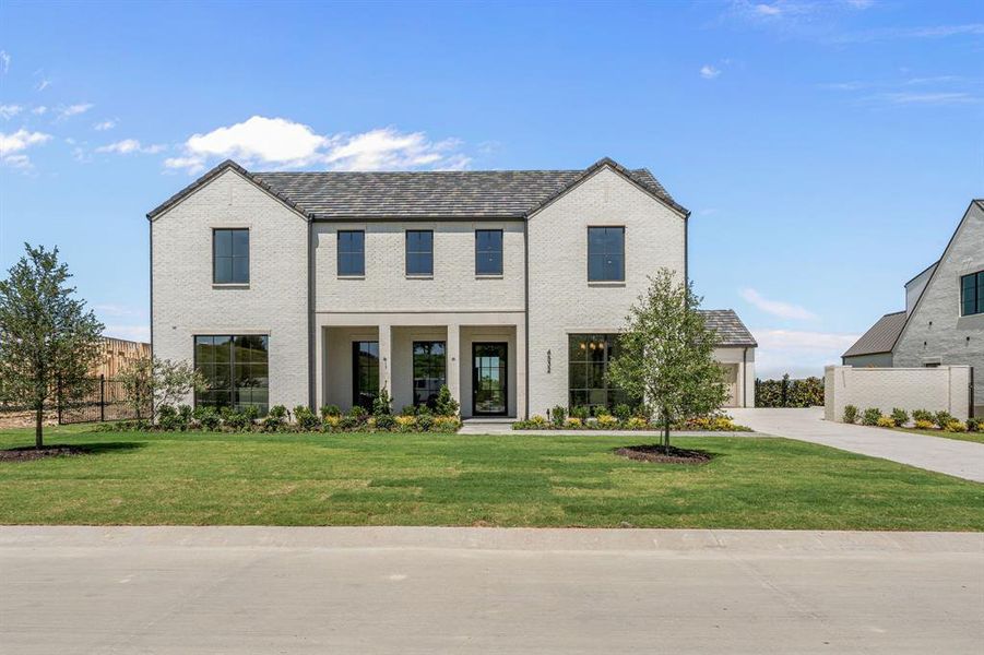 Front exterior of a new home in , Fort Worth, TX, highlighting curb appeal (Image 25).