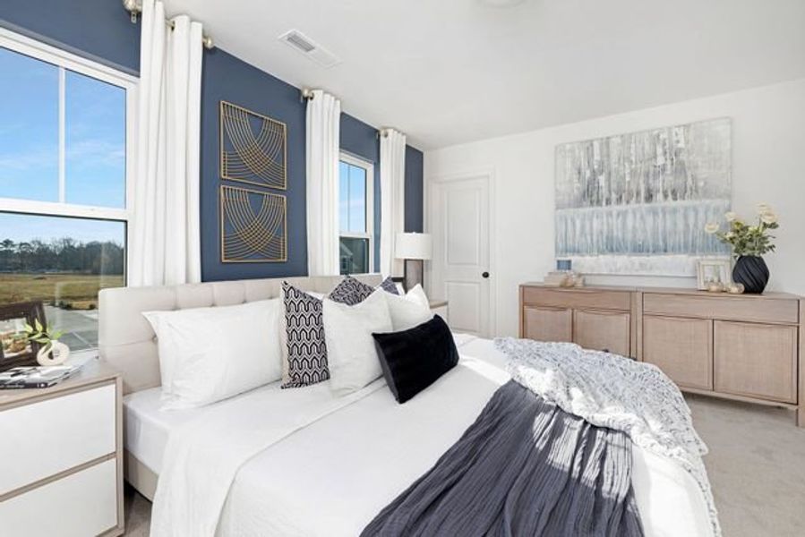 Representative furnished interior of a home built from the Miles II by True Homes in Colvin Park, Rock Hill (Image 17).