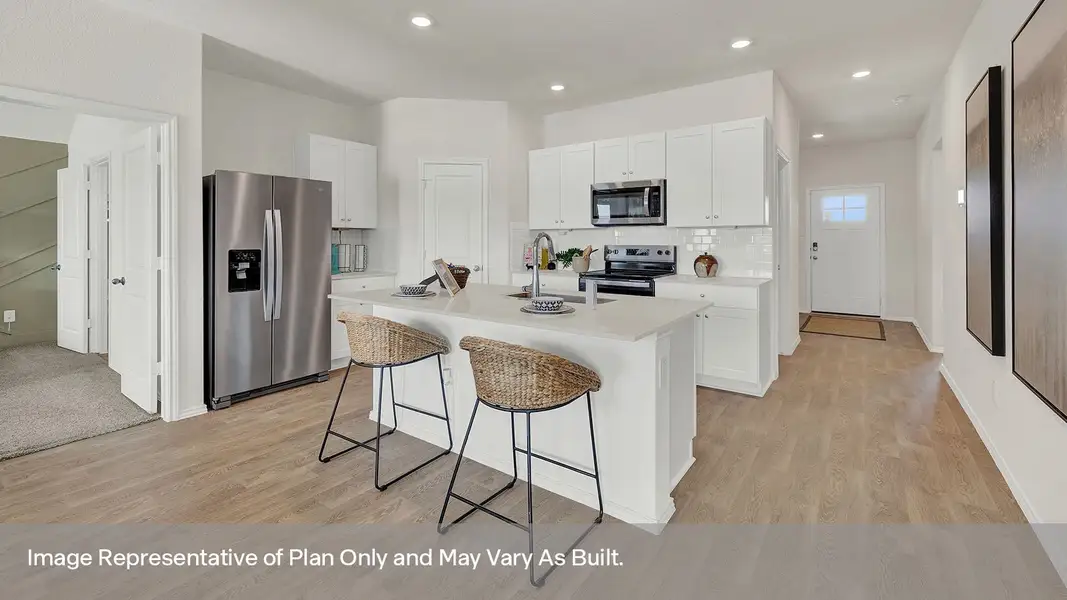Furnished interior view inside a new home in Arroyo Ranch, Seguin (Image 3).