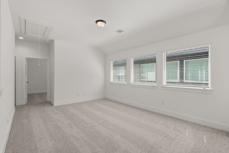 Representative unfurnished interior of a home built from the Dublin by Chesmar Homes in Sunterra, Katy (Image 9). Representative unfurnished interior of a home built from the Dublin by Chesmar Homes in Sunterra, Katy (Image 9).