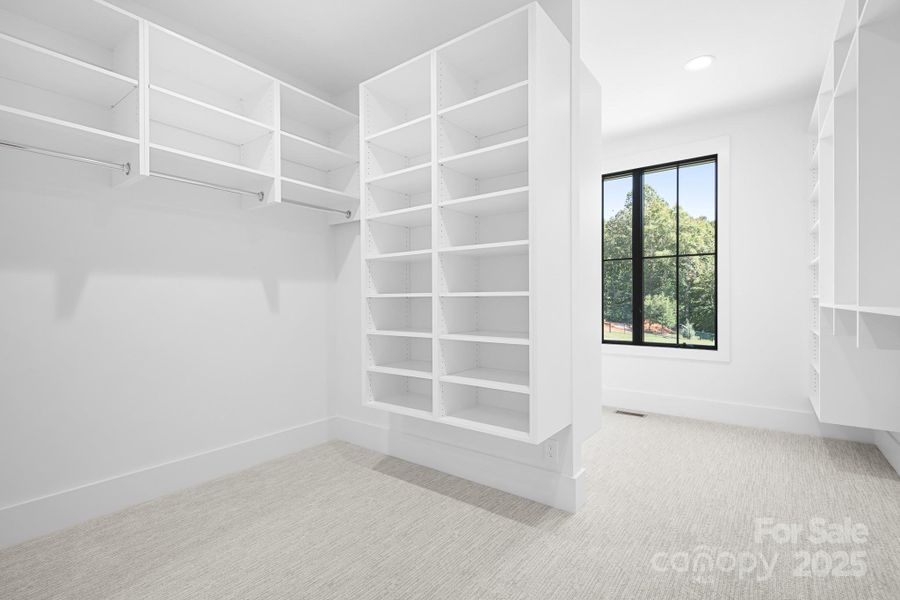 Primary closet is the size of a bedroom!