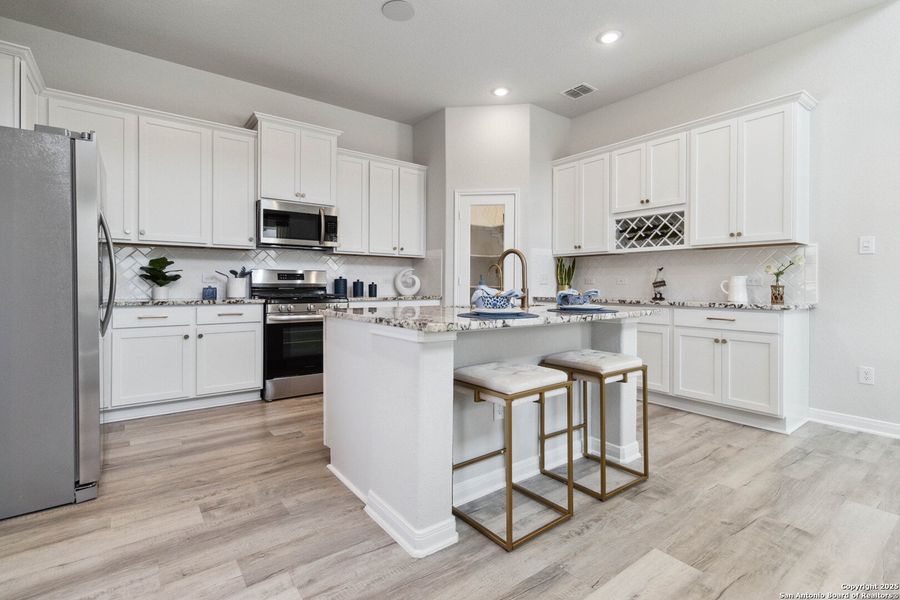 Furnished interior view inside a new home in Katzer Ranch, Converse (Image 18). Furnished interior view inside a new home in Katzer Ranch, Converse (Image 18).