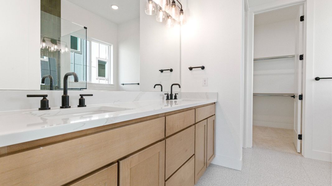 Furnished interior view inside a new home in Dillon Pointe - Journey, Broomfield (Image 26).