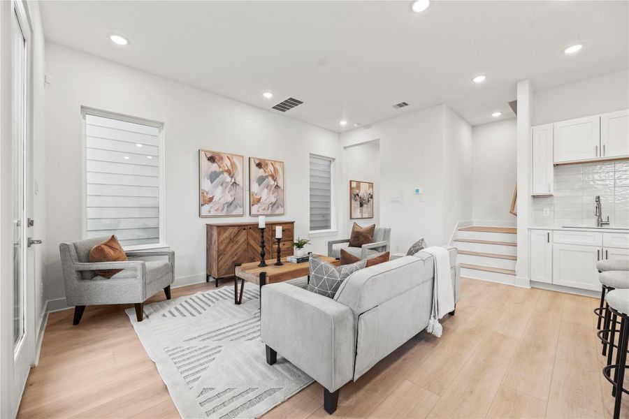 Furnished interior view inside a new home in , Houston (Image 6). Furnished interior view inside a new home in , Houston (Image 6).