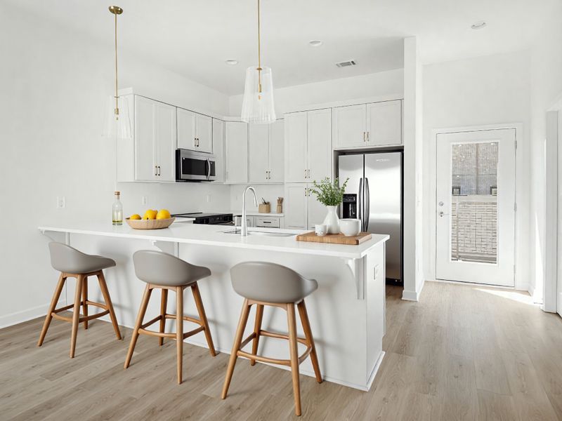 Furnished interior view inside a new home in Preston Park, Spring Hill (Image 3).