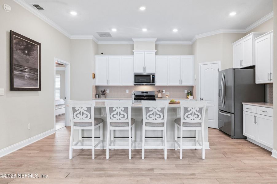 Furnished interior view inside a new home in Dorado at Entrada, St. Augustine (Image 18).