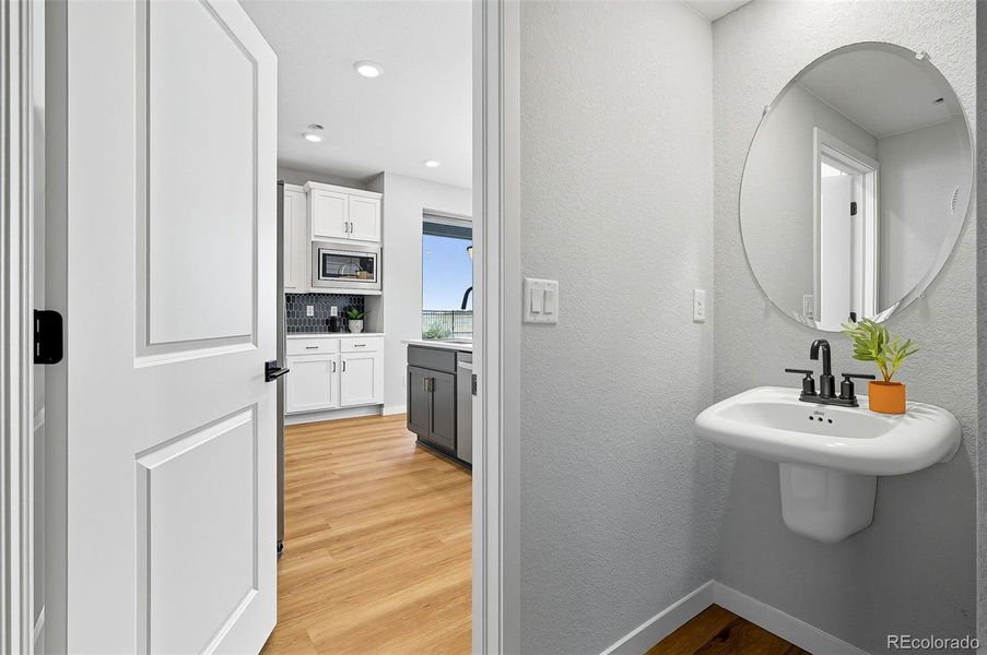 1/2 Bath off Kitchen