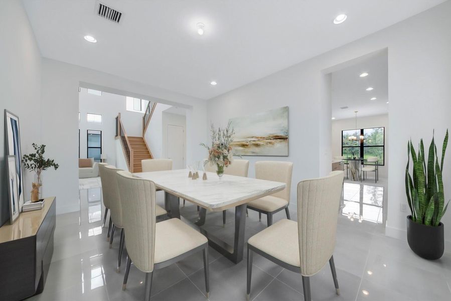 Furnished interior view inside a new home in , Boca Raton (Image 2).