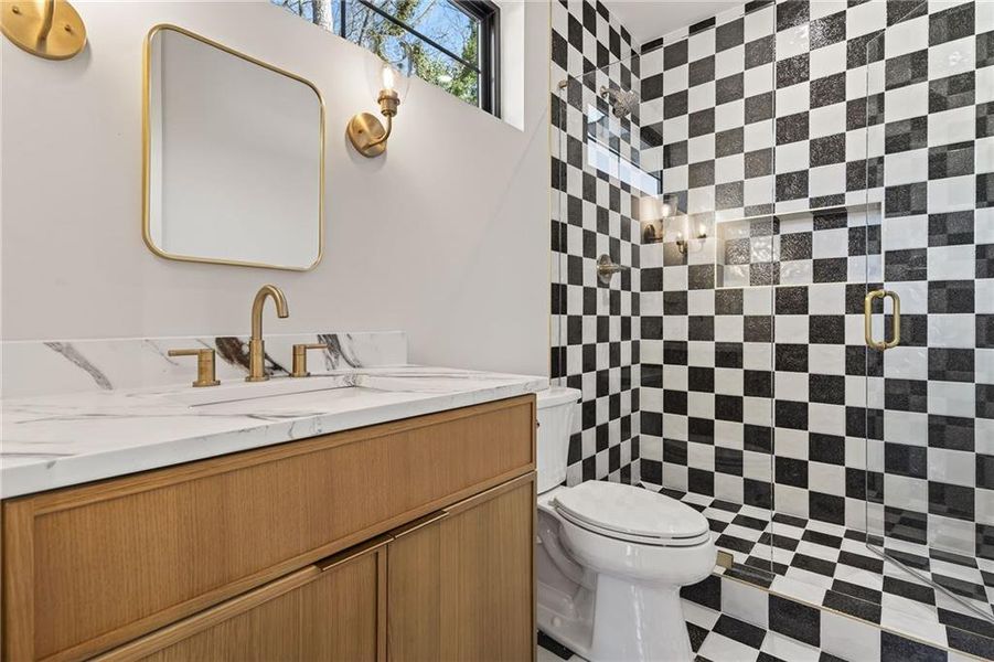 Furnished interior view inside a new home in , Atlanta (Image 9).