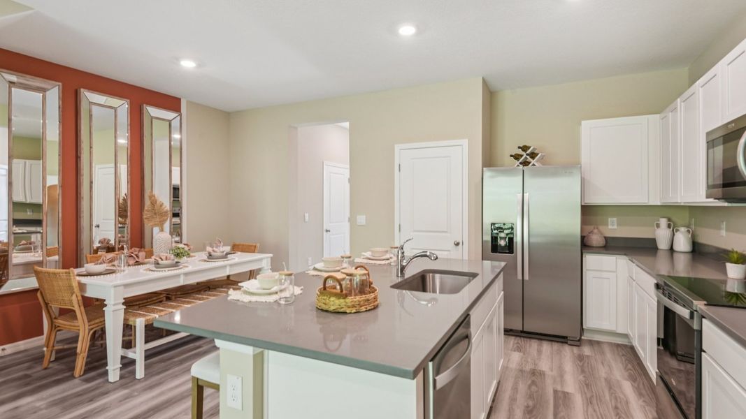 Furnished interior view inside a new home in Westwood, Land O' Lakes (Image 16).