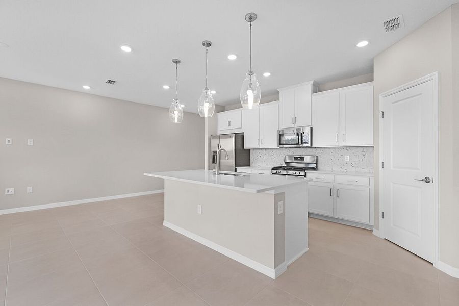 Furnished interior view inside a new home in Cherry Elm at SilverLeaf, St. Augustine (Image 7).