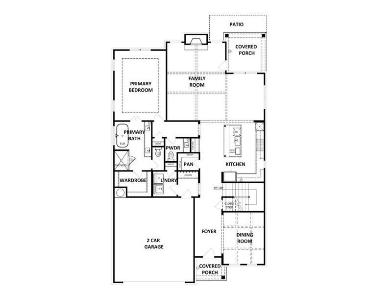 2D floor plan layout of this home in Livingstone Park, Kennesaw, GA (Image 3).