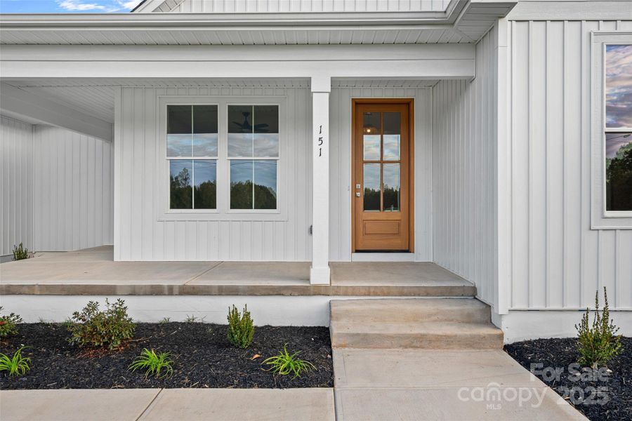 Exterior details and patio area of a home in , Harmony (Image 25).