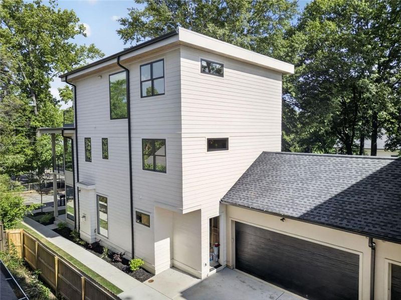 Exterior details and patio area of a home in , Atlanta (Image 34). Exterior details and patio area of a home in , Atlanta (Image 34).