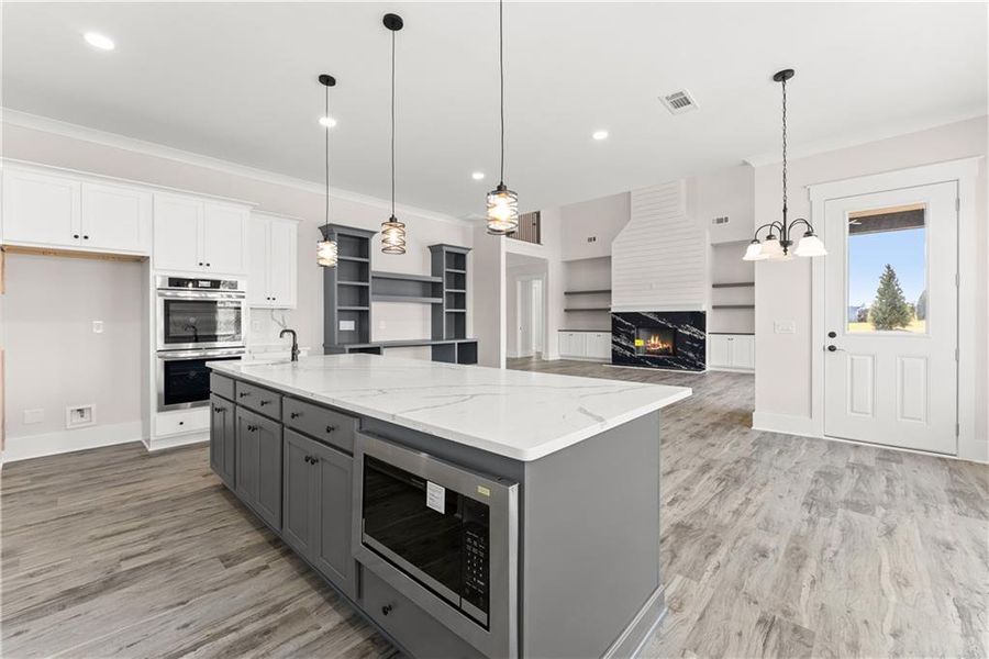 Furnished interior view inside a new home in , Dawsonville (Image 9).