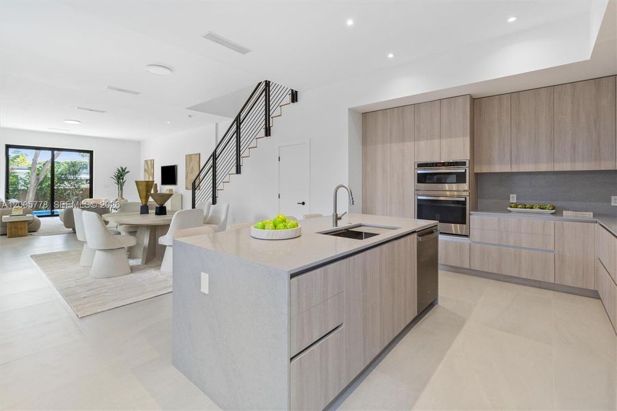 Furnished interior view inside a new home in , Miami (Image 11).