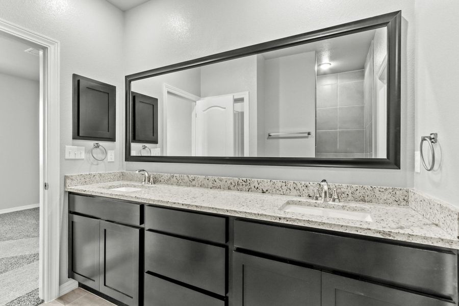Furnished interior view inside a new home in Desert Breeze, Horizon City (Image 3).