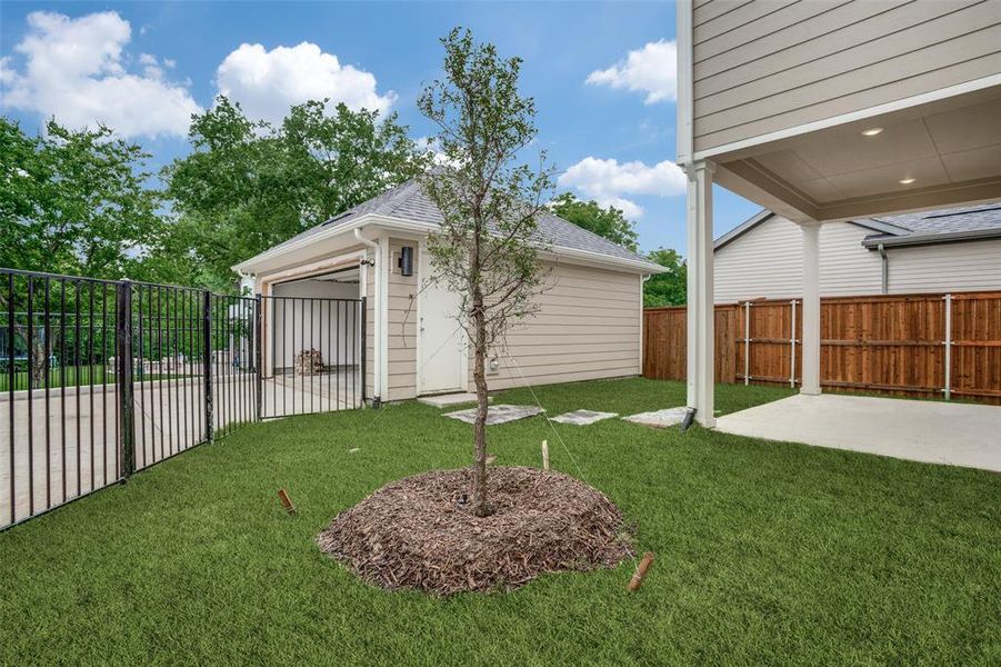 View of yard with a patio area