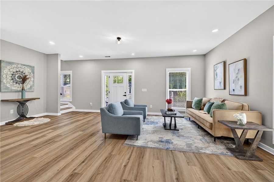 Furnished interior view inside a new home in , Hapeville (Image 12).