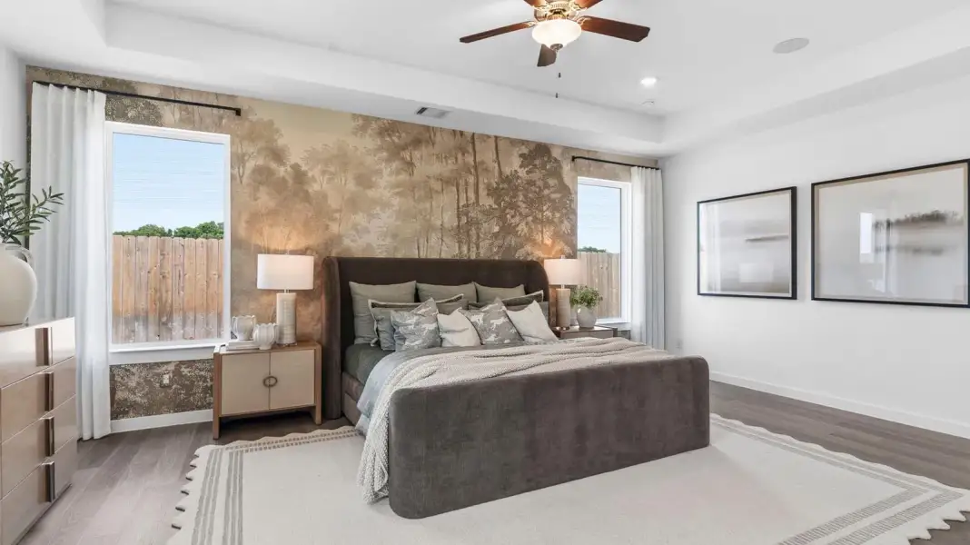 Representative furnished interior of a home built from the Chloe by D.R. Horton in Alexander 65' Homesites, Pearland (Image 16).