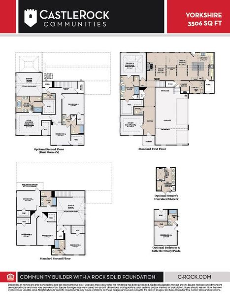 2D floor plan layout of this home in Aden Woods, Fairview, TN (Image 2).