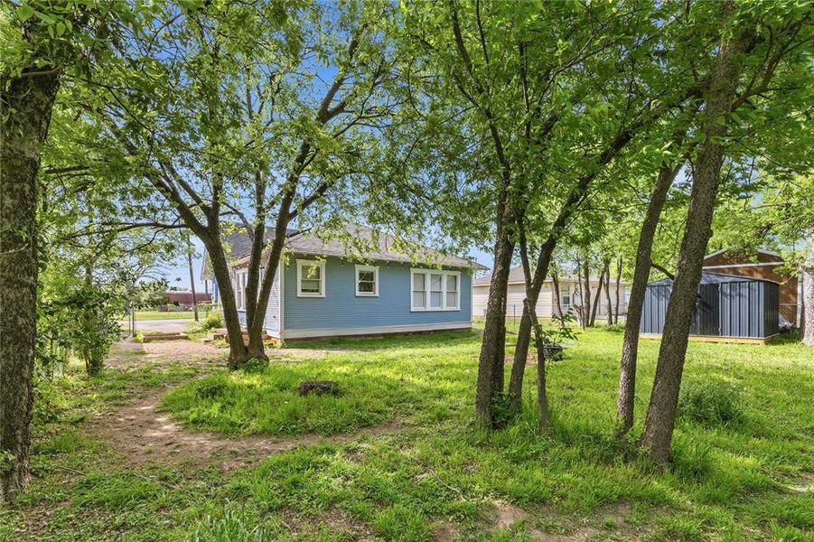 Exterior details and patio area of a home in , Brownwood (Image 15). Exterior details and patio area of a home in , Brownwood (Image 15).