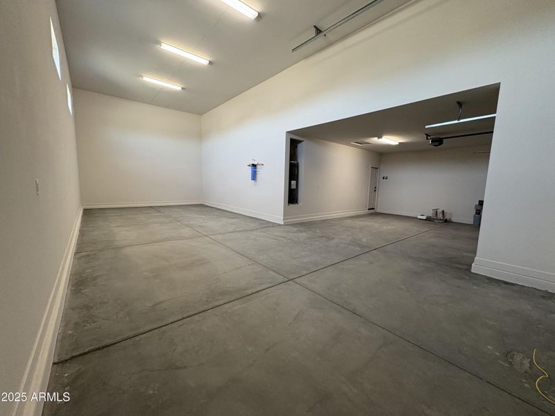 RV Garage Open to Garage