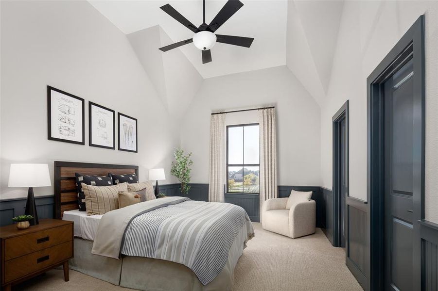 Furnished interior view inside a new home in Light Farms Graham/Reagan, Celina (Image 29).
