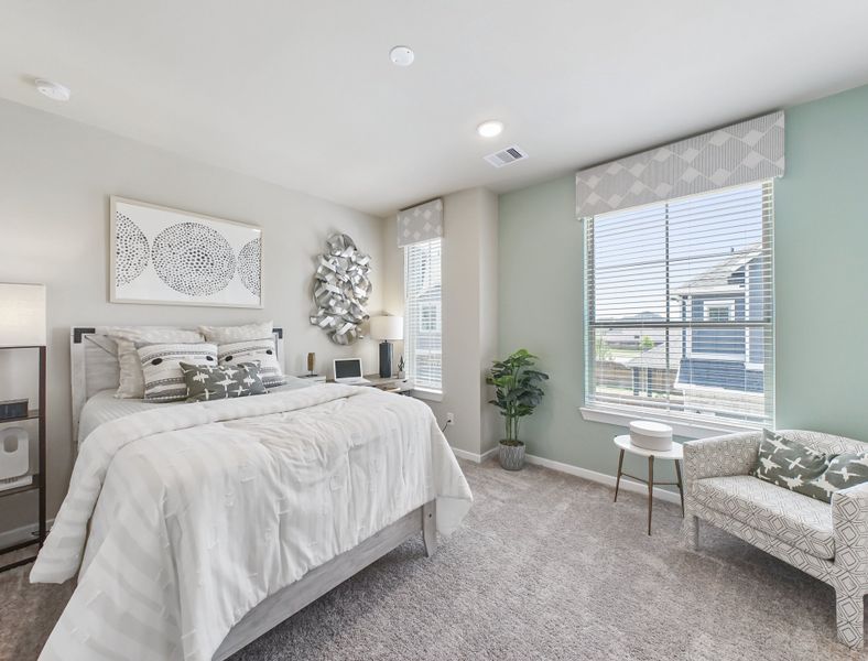 Furnished interior view inside a new home in Elyson, Katy (Image 18). Furnished interior view inside a new home in Elyson, Katy (Image 18).