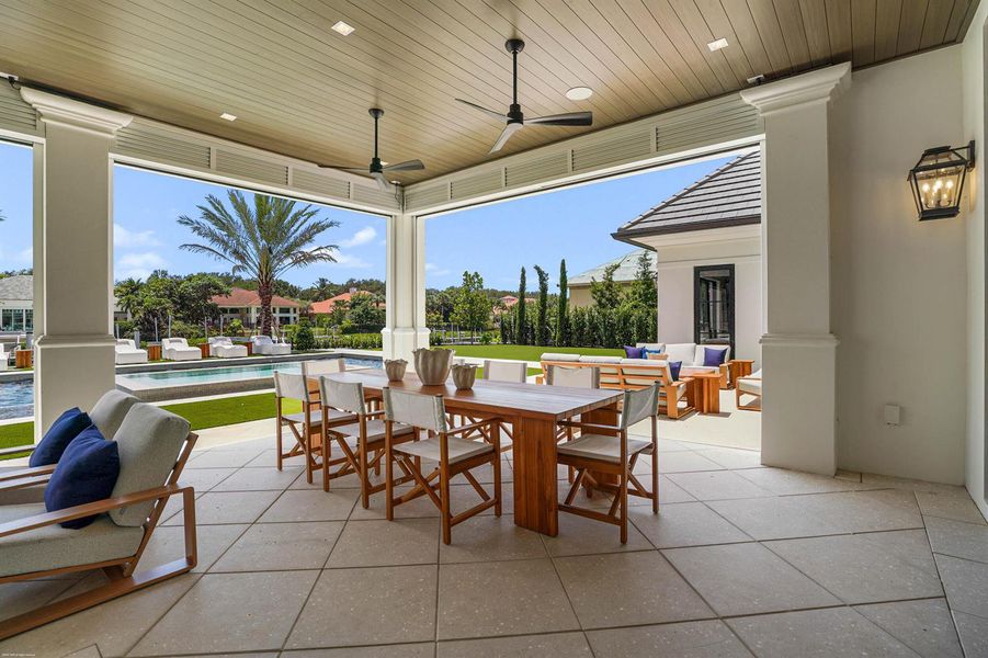 Covered Backyard Dining