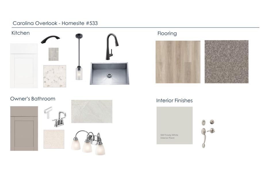 Sample of building materials used in homes in Carolina Overlook, Clayton (Image 22).