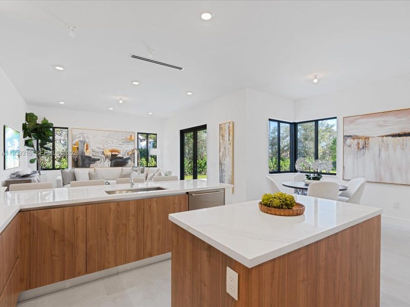 Furnished interior view inside a new home in , Miami (Image 40).
