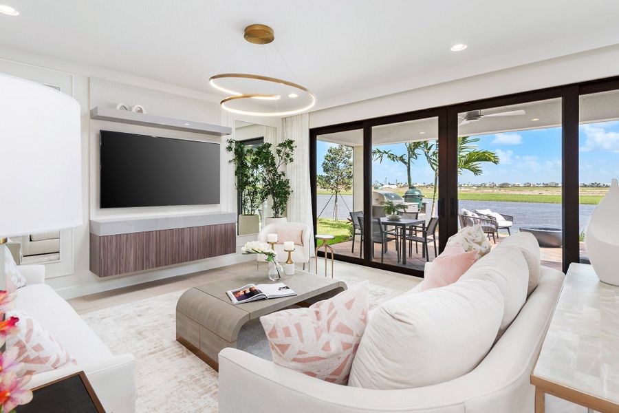 Representative furnished interior of a home built from the Sierra by GL Homes in Valencia Parc at Riverland, Port St. Lucie (Image 13).