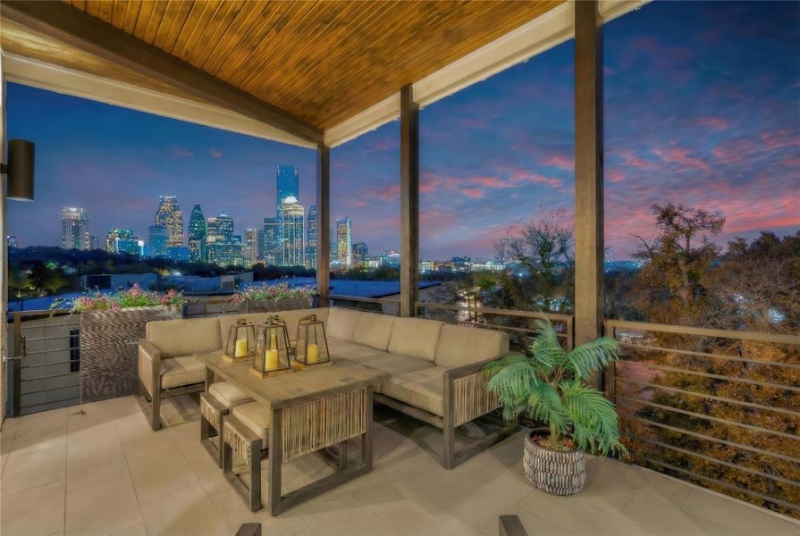 Exterior details and patio area of a home in , Austin (Image 3).