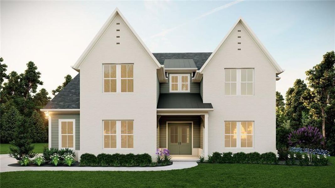 Front exterior of a home in the Long Hollow Landing community, located in Gainesville, GA (Image 9).