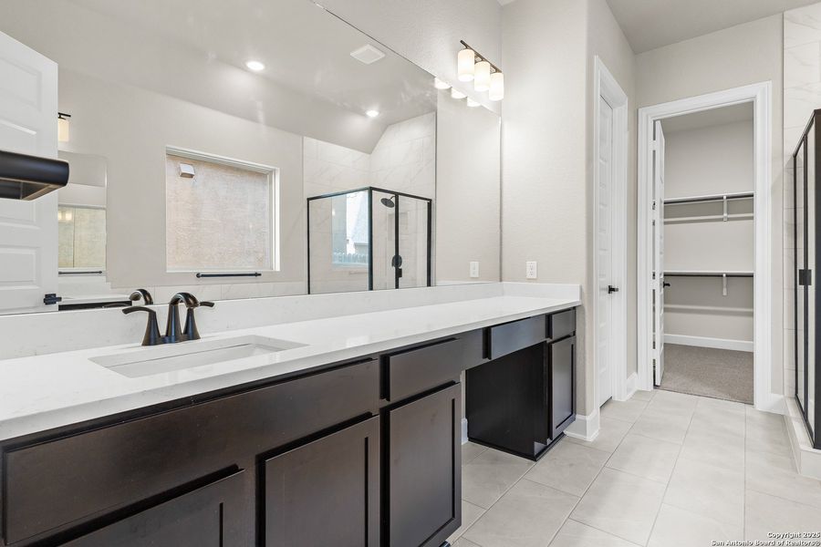 Furnished interior view inside a new home in The Enclave at Potranco Oaks, Castroville (Image 8).