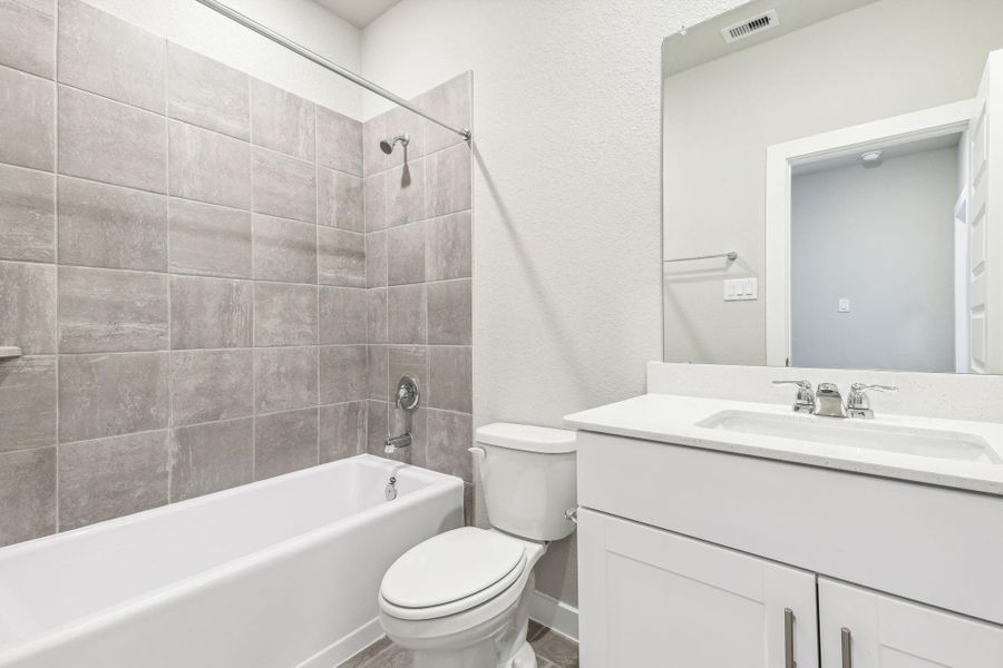 Photo is not of the actual home, but is an inspirational photo of builder’s model home and may depict options, furnishings, and/or decorator features that are not included