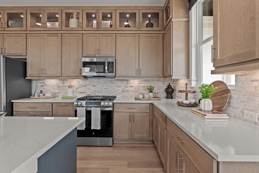 Representative furnished interior of a home built from the Apollo by Chesmar Homes in Centero at Stone Oak, San Antonio (Image 8).