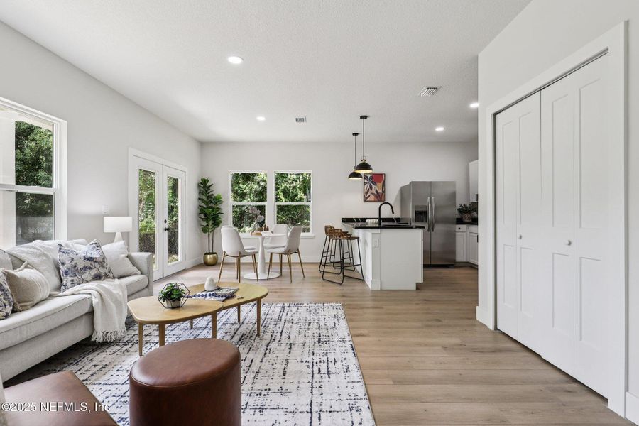 Furnished interior view inside a new home in , Jacksonville (Image 10).
