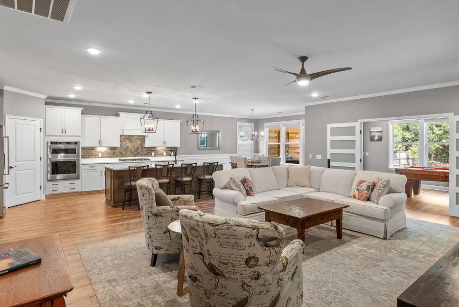 Furnished interior view inside a new home in Sea Island Preserve, Johns Island (Image 10).