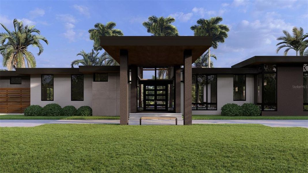 Front exterior of a new home in , Odessa, FL, highlighting curb appeal (Image 10).