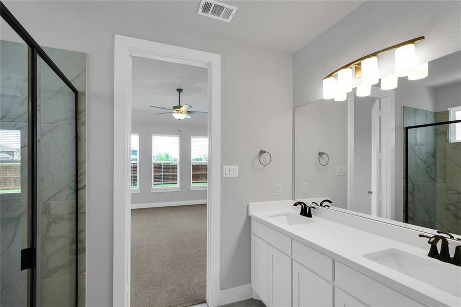 Furnished interior view inside a new home in Polo Ridge, Forney (Image 15).