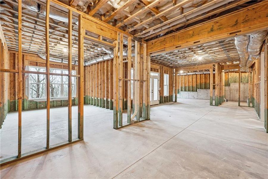 In-progress construction of a new home in , Dawsonville, GA (Image 50).