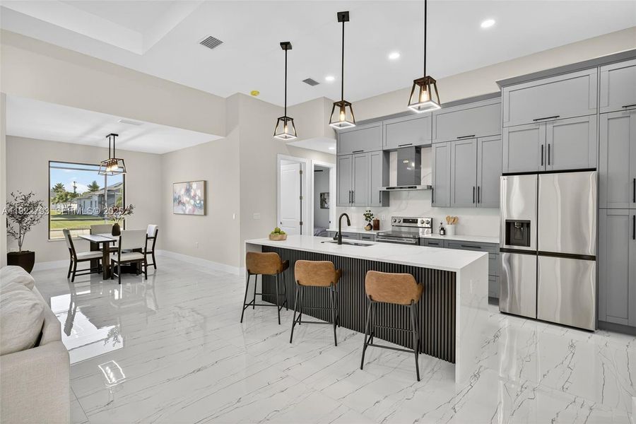 Furnished interior view inside a new home in , Cape Coral (Image 15).