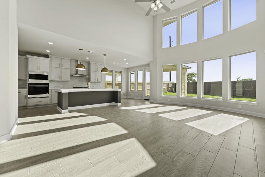 Representative furnished interior of a home built from the The Dalton by Westin Homes in Parmer Ranch - 60', Georgetown (Image 3).