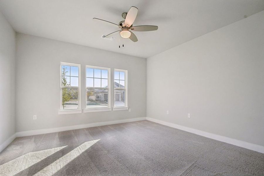 Representative unfurnished interior of a home built from the Denton by Pacesetter Homes in Trace, San Marcos (Image 15). Representative unfurnished interior of a home built from the Denton by Pacesetter Homes in Trace, San Marcos (Image 15).