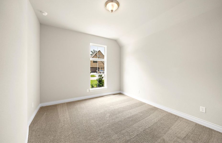 Spacious, unfurnished interior of a new home in The Woodlands Hills 65′, Willis (Image 39).